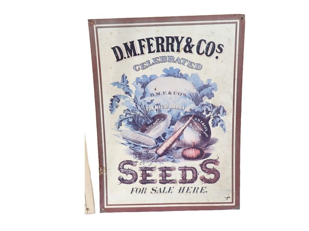 DM Ferry $ Co.s Seeds Metal Sign (1 of 3)