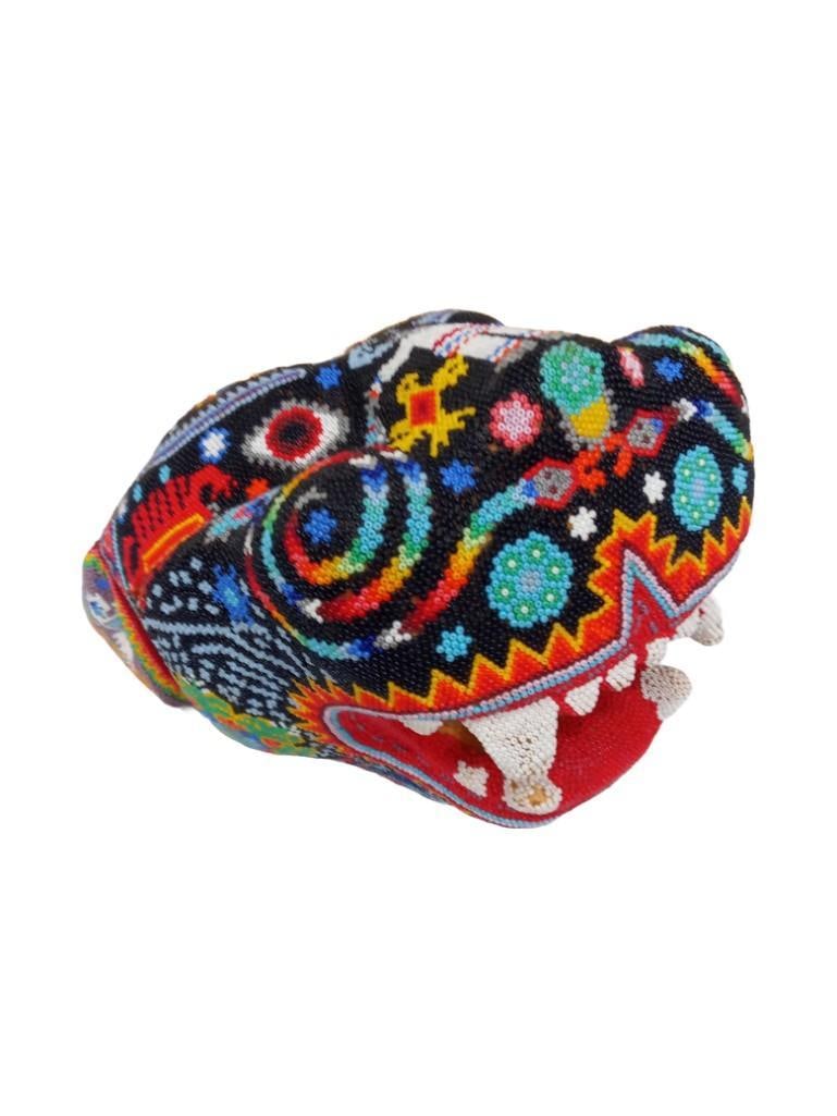 Beaded Wild Cat Wood Mask Wall Hanging Artist Signed (1 of 7)