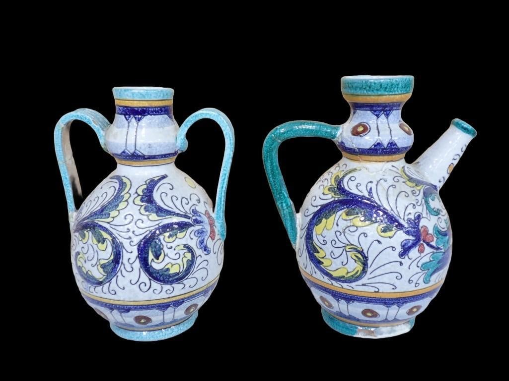 2 Pottery Vases Made in Italy: 2 Pottery Vases Made in Italy