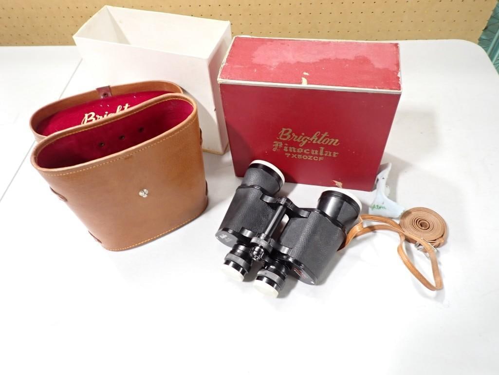 Brighton 7x50ZCF Vintage Binoculars with case (1 of 7)