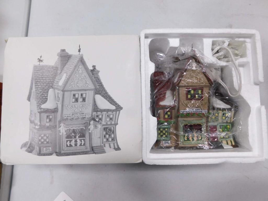 Dept 56 Heritage Village Collection Dickens' Village Series Nettie Quinn Puppets &: Department 56 Heritage Village Collection Dickens' Village Series Nettie Quinn Puppets & Marionettes Porcelain Christmas Village Building with Original Box