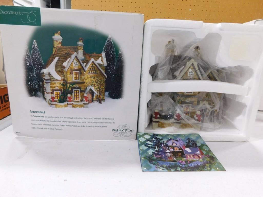 Dept 56 Dickens' Village Series Tattyeave Knoll Christmas Village Building: Department 56 Dickens' Village Series Tattyeave Knoll Christmas Village Building in original box. Includes everything that you see in the pictures