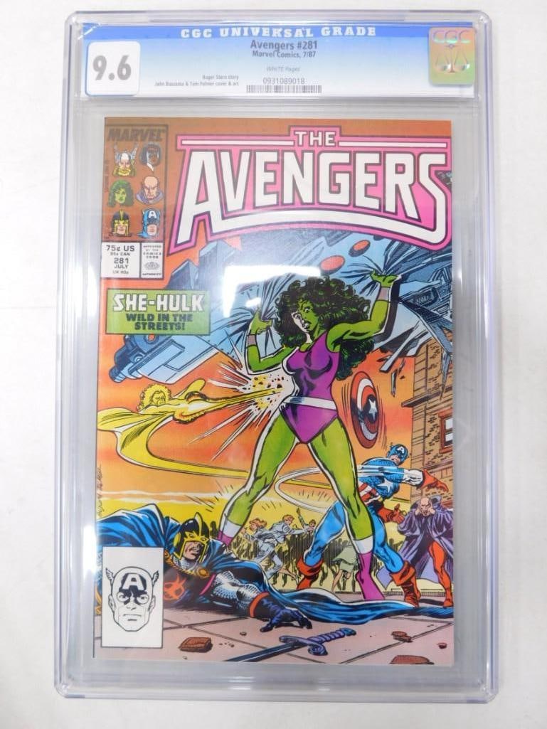 Avengers #281 Marvel Comics 7/87 CGC Graded 9.6 White Pages Comic Book (1 of 4)