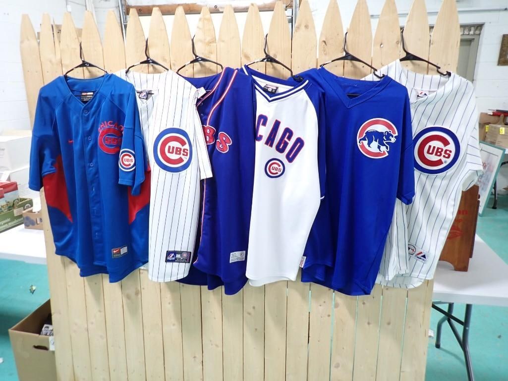 Lot of 6 Chicago Cubs Baseball Jerseys - Assorted including Aramis Ramirez, Majestic, Nike (1 of 9)