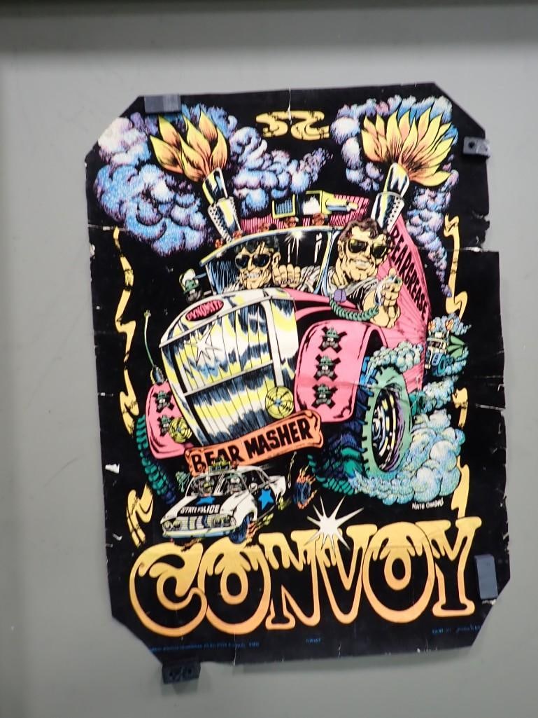 Vintage Convoy Black Light Poster: Vintage Convoy Black Light Poster Condition: has tears, missing corners, creases, wear, etc