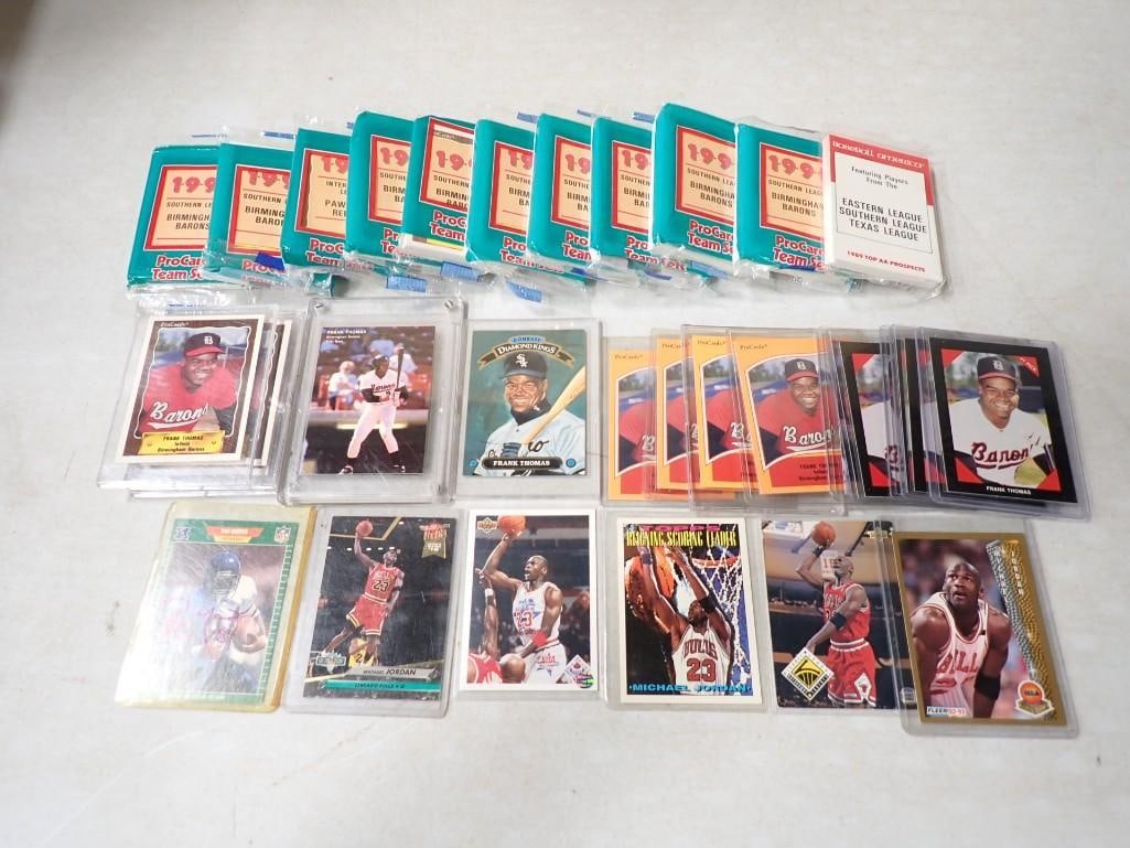 Sports Cards incl Michael Jordan Cards, Frank Thomas, Unopened Packs, etc (1 of 9)