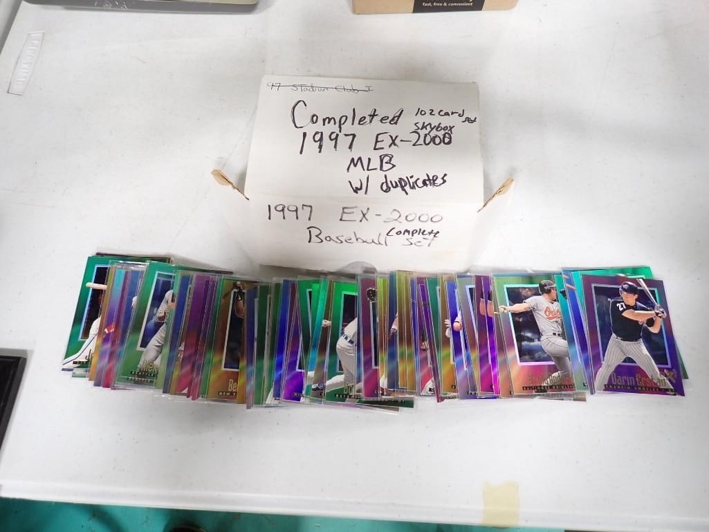 Skybox 1997 E-X2000 complete 102 card Baseball Card Set (1 of 3)