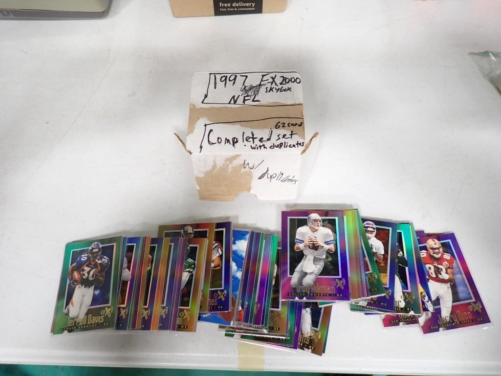 1997 E-X 2000 Skybox NFL Football Card Set - Complete set of 62 cards (1 of 2)