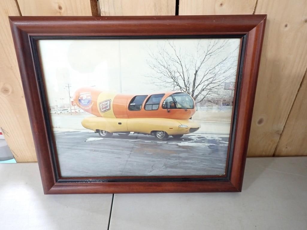 Oscar Meyer Weinermobile Photo - Framed: Oscar Meyer Weinermobile Photo - Framed