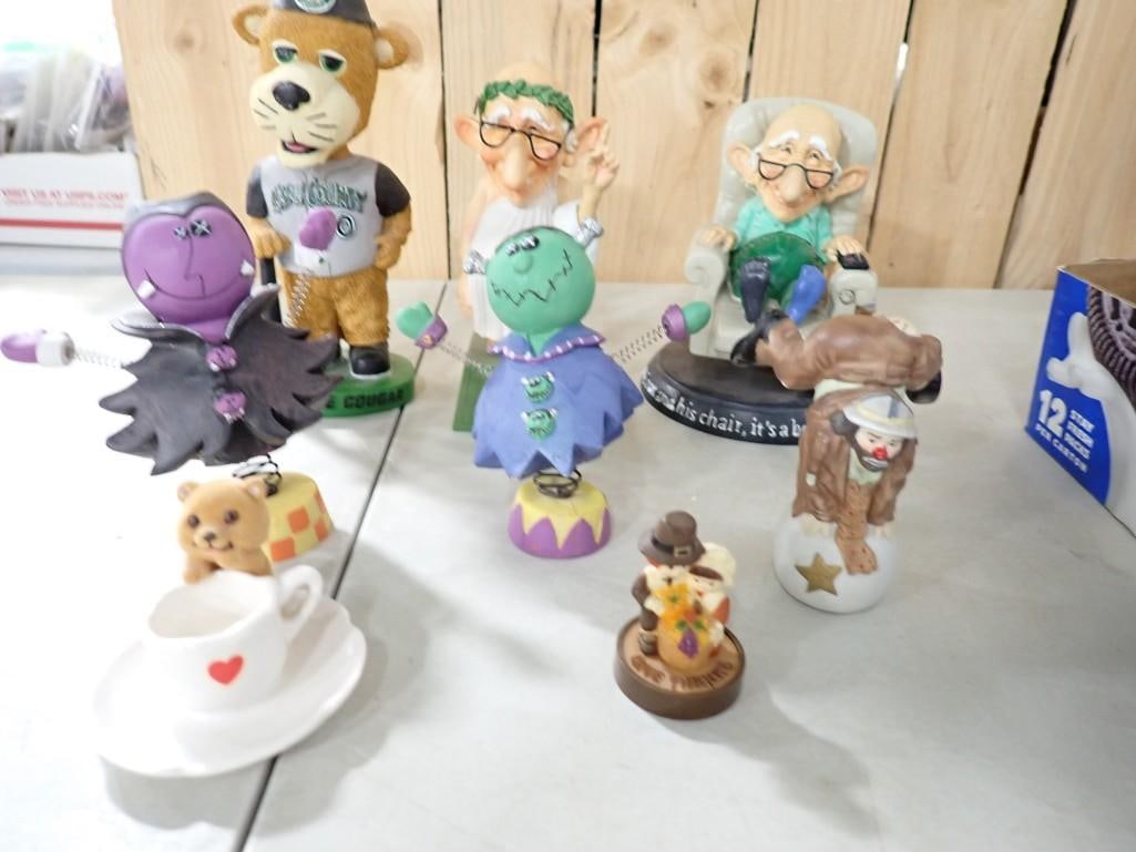 Figurine Lot including Halloween, Quirky, Clowns, Sports, Thanksgiving, etc.: Figurine Lot including Halloween, Quirky, Clowns, Sports, Thanksgiving, etc.
