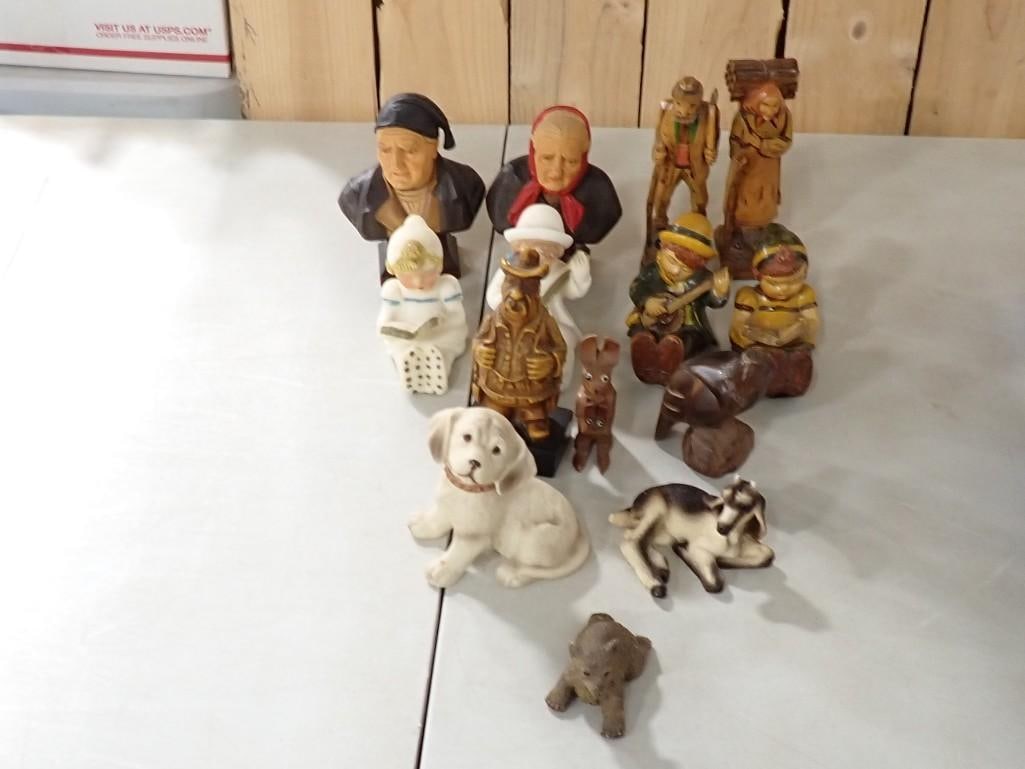 Assorted Figurines / Busts including animals and people (1 of 3)