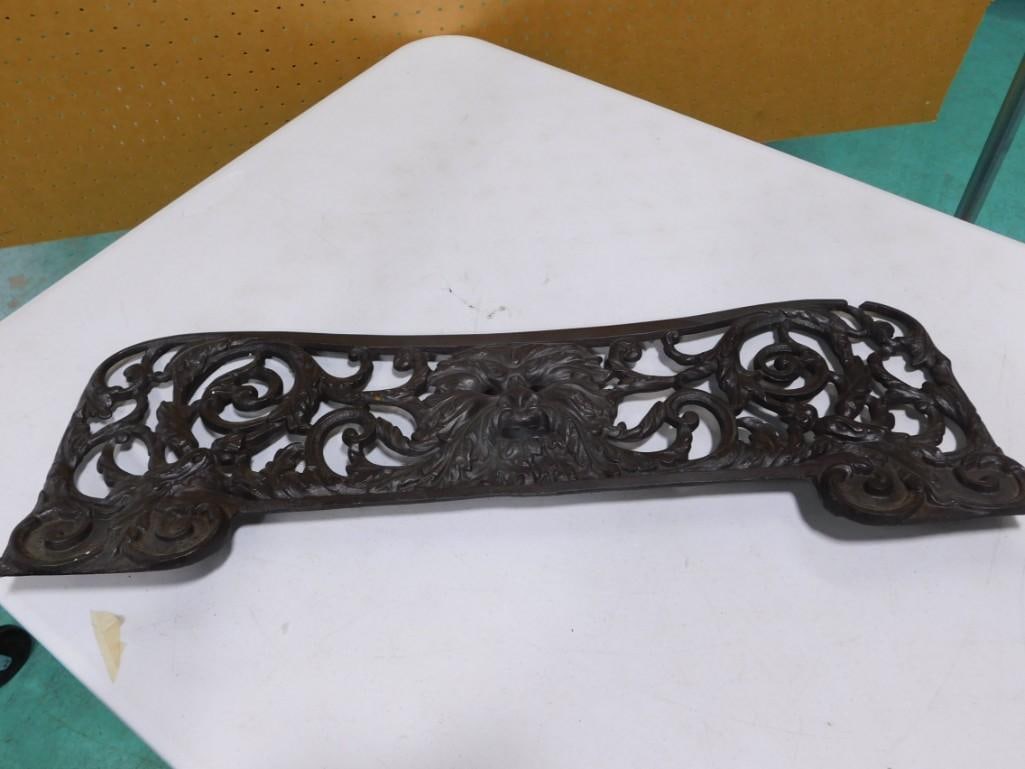 Antique Cast Iron Fireplace Front Cover - Victorian Style (1 of 9)