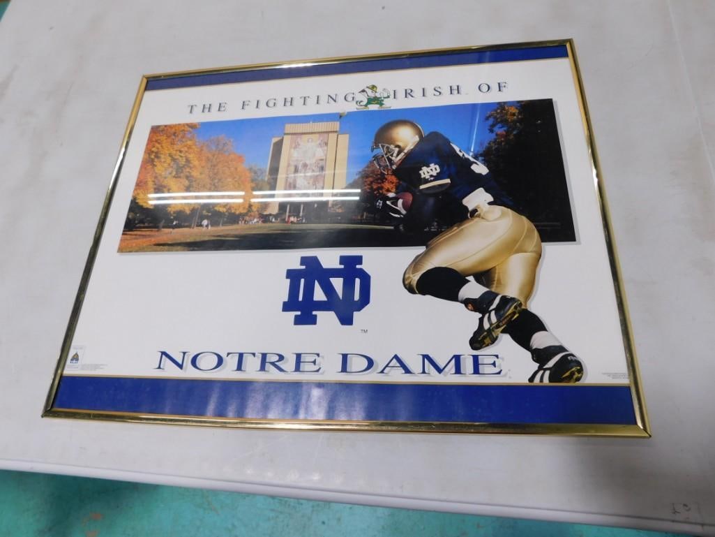 Framed Notre Dame Fighting Irish Football Print - 16x20" (1 of 4)