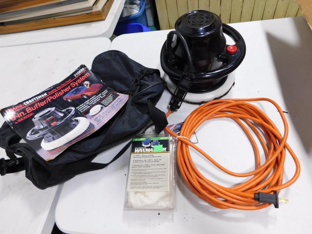 Craftsman 9" Buffer / Polisher with extension Cord, extra pad (1 of 5)