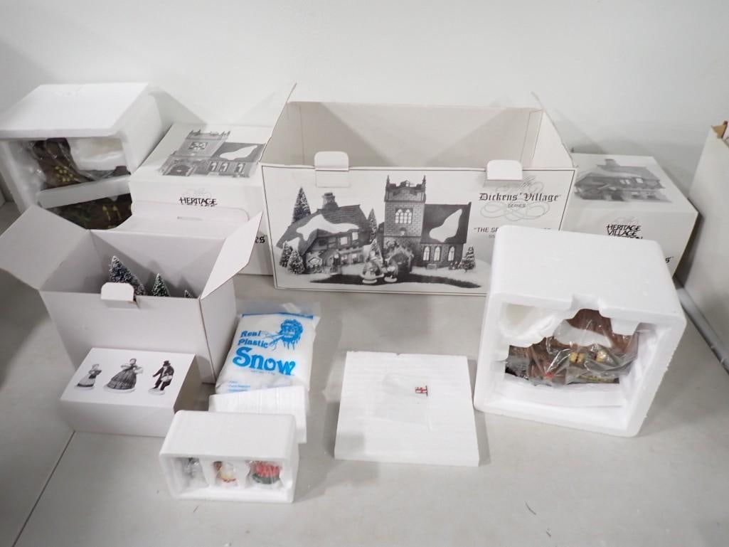 Dept 56 The Dickens Village Series the Spirit of Giving Start a Tradition Set (1 of 9)