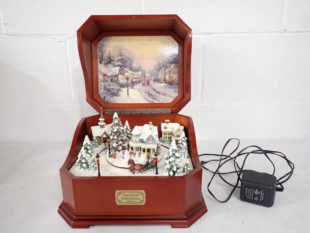 Thomas Kinkade Holiday Memories Christmas Plug in Display - it works (1 of 8)
