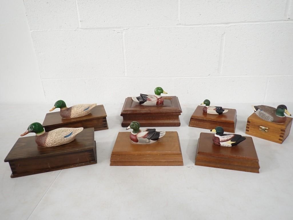 Lot of 7 Mallard / Duck Boxes: Lot of 7 Mallard / Duck Boxes