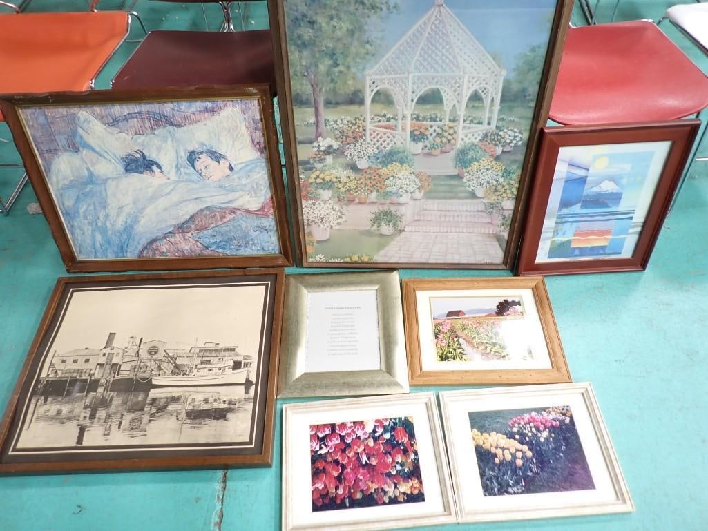Large Lot of assorted Framed art: Large Lot of assorted Framed art