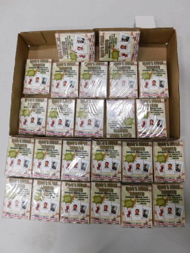 24 Sealed Packs Iraq's Most Wanted Collector Playing Cards NOS (1 of 2)