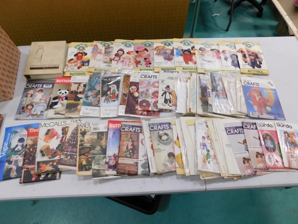 Vtg McCalls & Butterick Doll & Crafts Patterns incl Cabbage Patch Kids, Fisher Price Jenny, (1 of 7)