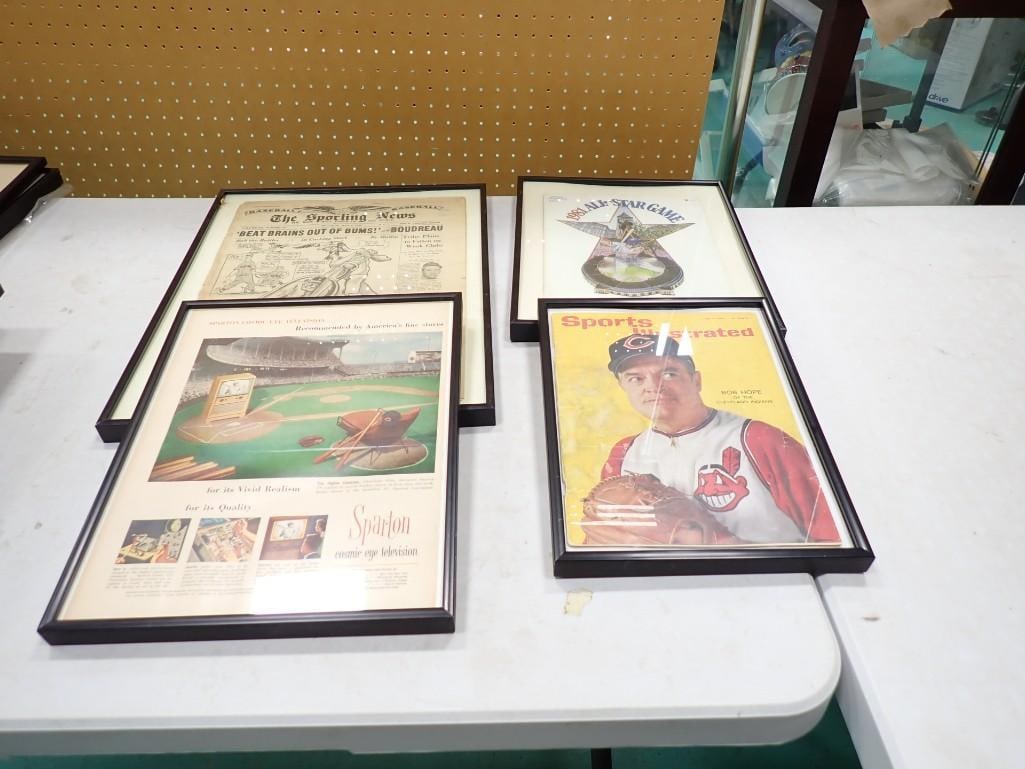 Sports Lot - Framed Bob Hope 1963 Sports Illustrated, 1981 All Star Game Program (1 of 3)