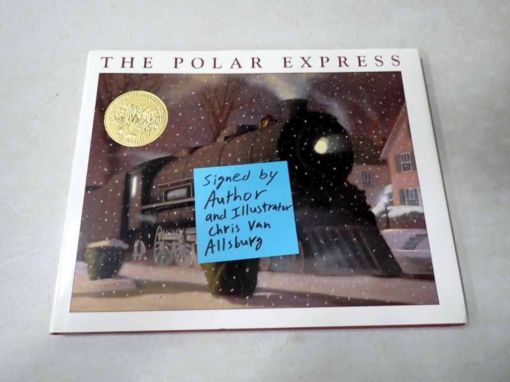 The Polar Express Book - Signed by Author and Illustrator Chris Van Allsburg - No COA (1 of 7)