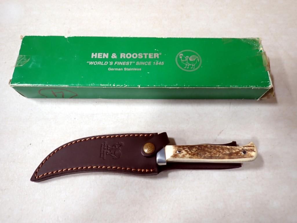 Hen & Rooster German Stainless Knife with Box: Hen & Rooster German Stainless Knife with Box