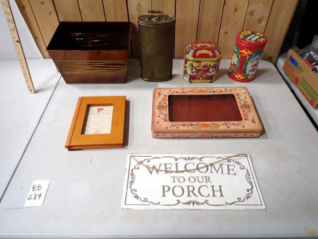 Home Decor incl Tins, Sign, etc: Home Decor incl Tins, Sign, etc