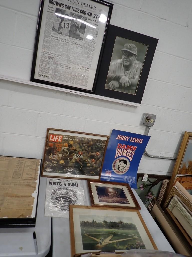 7 Sports Framed and Unframed Items (1 of 9)