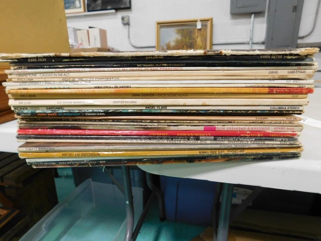 Vinyl Records LPs 33 RPM incl Jethro Tull, Shanana, Jim Croce, Santana, Joan Baez, The Commodores, (1 of 7)