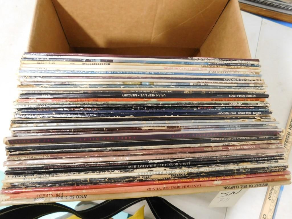 Lot of Vinyl Records 33 RPM LPs incl Eric Clapton, Elvis Presley, Three Dog Night, (1 of 6)