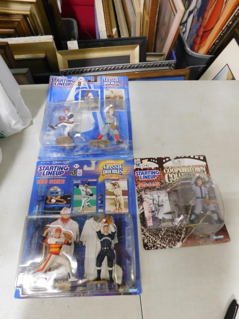 3 Starting Lineup Figures New in Package incl Walter Johnson, Nolan Ryan, Cy Young, Greg Maddux (1 of 5)