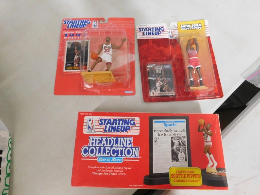 Starting Lineup Scottie Pippin Lot incl Headline Collection 1997 Edition and 1994 Edition (1 of 7)