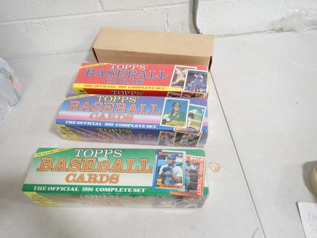 4 Topps Baseball Card Sets incl 3 Sealed . Includes 1987-1990 (1 of 3)