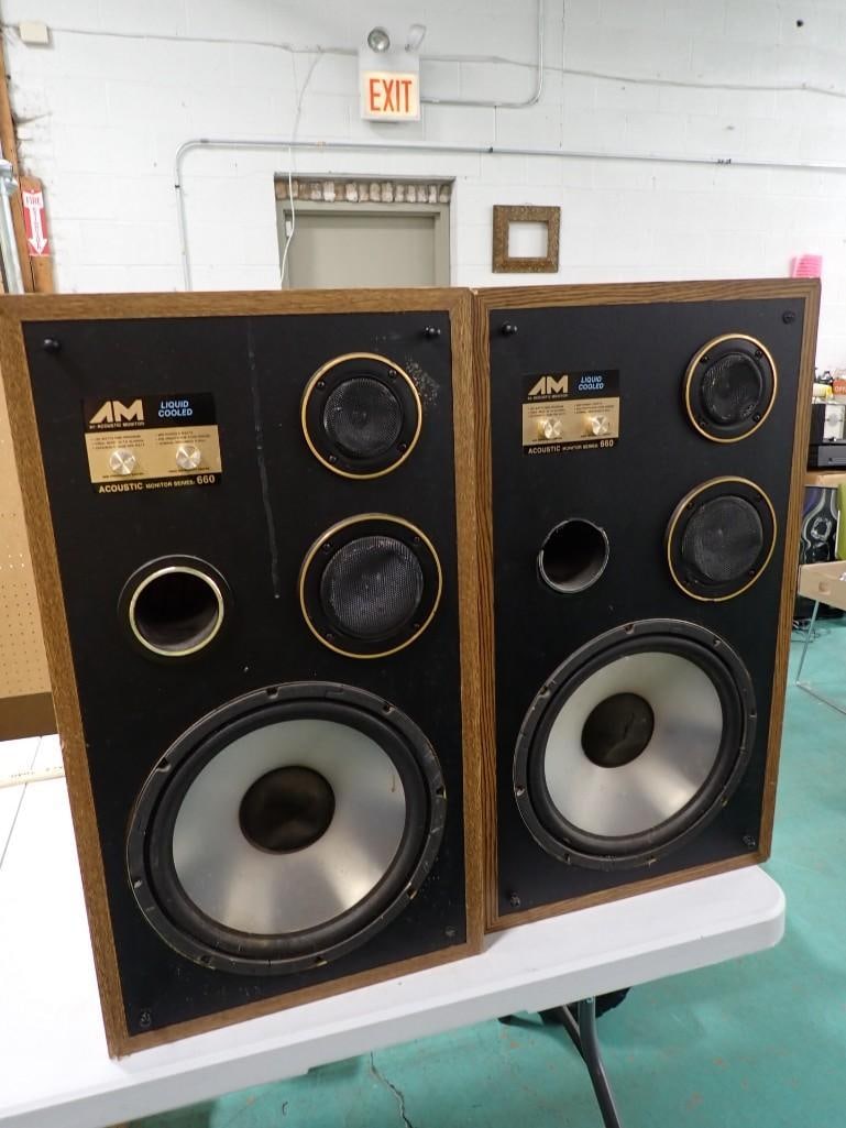 Pair of AM Liquid Cooled Series 660 Speakers Acoustic Monitor (1 of 12)