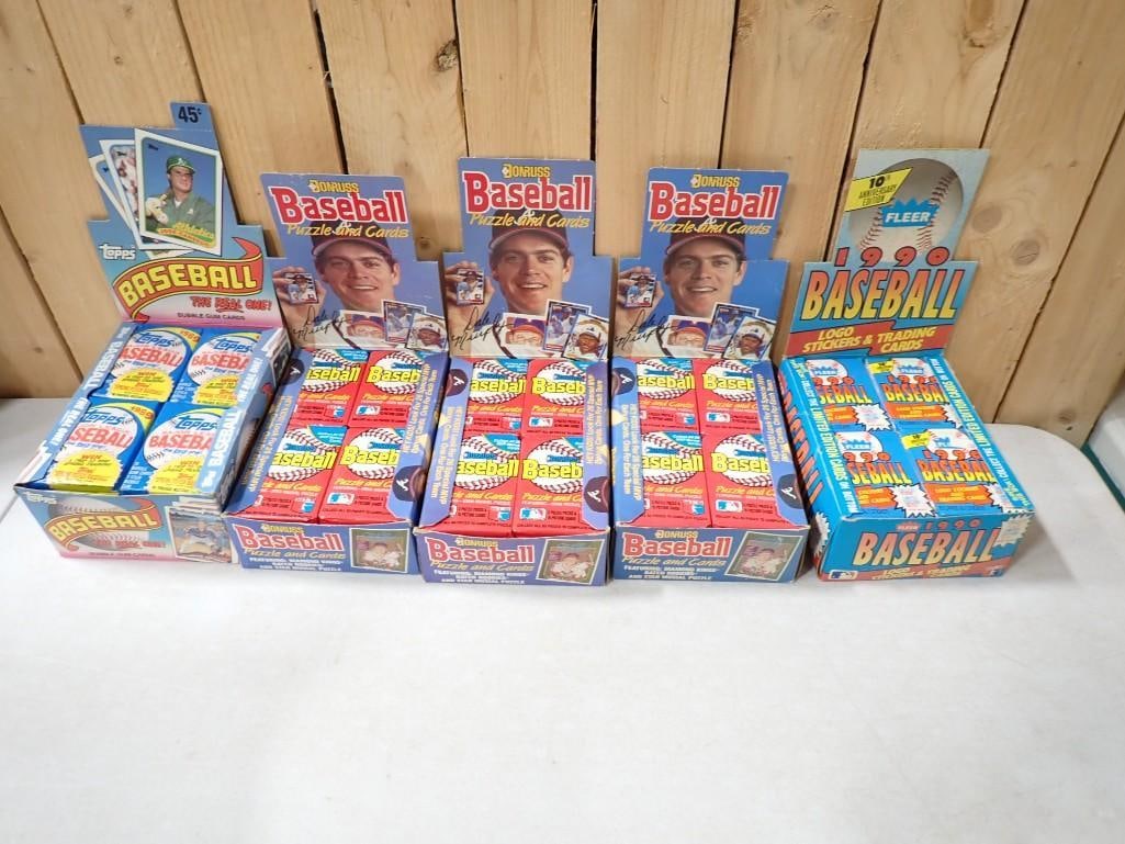 5 Cases of Baseball Cards with all Sealed Packs incl Topps, Donruss, Fleer (1 of 7)