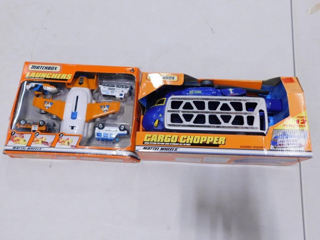 Matchbox Launchers and Matchbox Cargo Chopper Both New in Boxes: Matchbox Launchers and Matchbox Cargo Chopper Both New in Boxes but boxes have some shelf wear