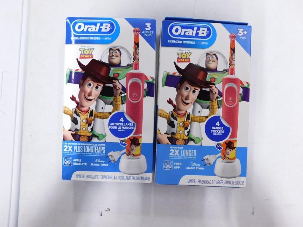 2 Toy Story Oral-B Electric Toothbrushes New in Packages: 2 Toy Story Oral-B Electric Toothbrushes New in Packages