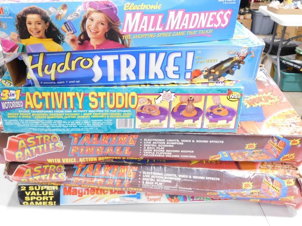 Lot of Board Games and Toys incl Electronic Mall Madness, Hydro Strike, Astro Battles, (1 of 8)
