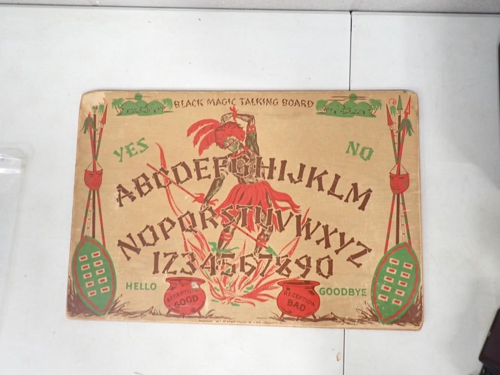 Circa 1940's Gift Craft Black Magic Talking Board - similar to Ouija (1 of 6)