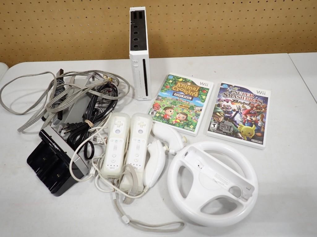 Nintendo Wii Lot including System, controllers, Games, Cords, etc.  Comes with everything as shown (1 of 8)