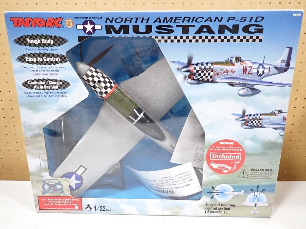 Taiyo North American P-51D Mustang Radio Controlled Airplane New in Box (1 of 9)