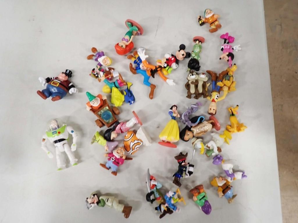 Lot of Small Toys incl Disney Mickey Mouse, Pluto, Goofy, Minnie Mouse, Ariel, Etc: Lot of Small Toys or Figures incl Disney Mickey Mouse, Pluto, Goofy, Minnie Mouse, Ariel, Etc