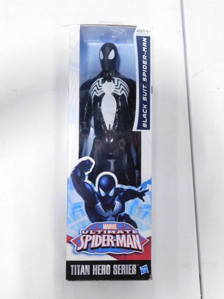 Marvel Ultimate Spider-Man Titan Hero Series Black Suit Spider-Man Action Figure New in Box (1 of 3)