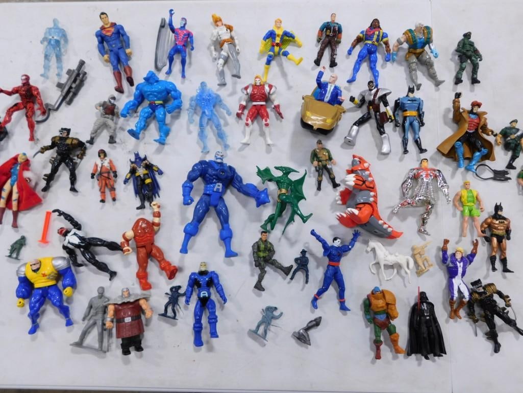 Lot of Action Figures, etc incl Star Wars Darth Vader, Apocalypse X-Men 1994 Projectors, (1 of 11)