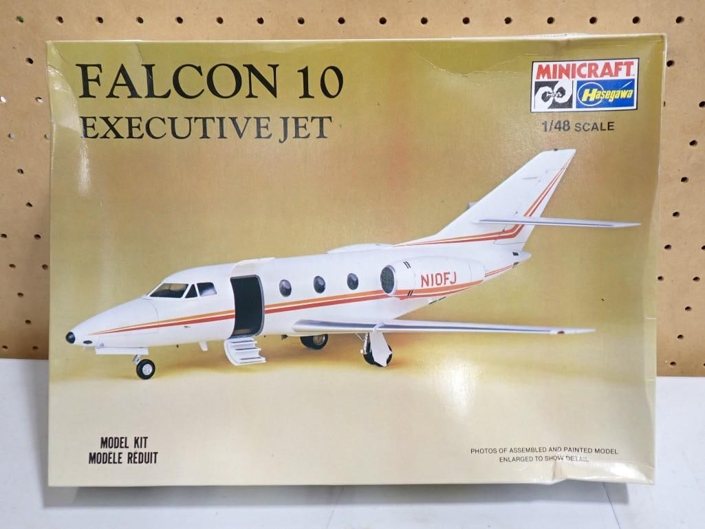 Hasegawa Minicraft Falcon 10 Executive Jet Model Kit 1/48 Scale (1 of 8)