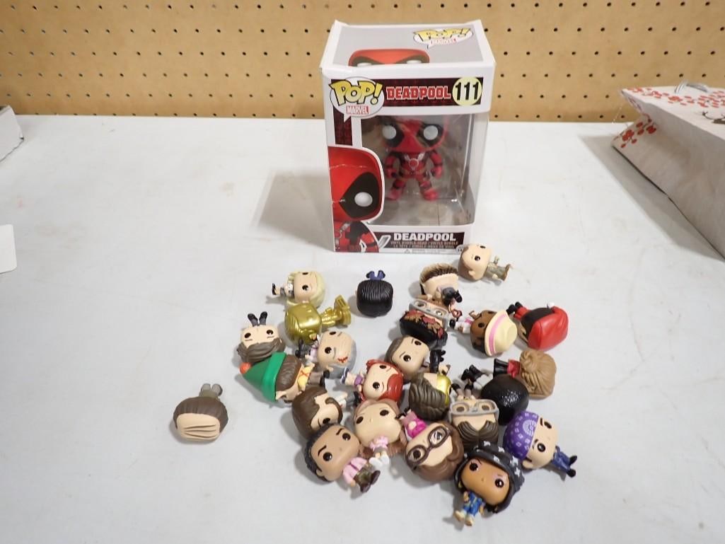 Lot of Funko Pop Figures incl Marvel Deadpool New in Box Plus Many Loose Figures (1 of 5)