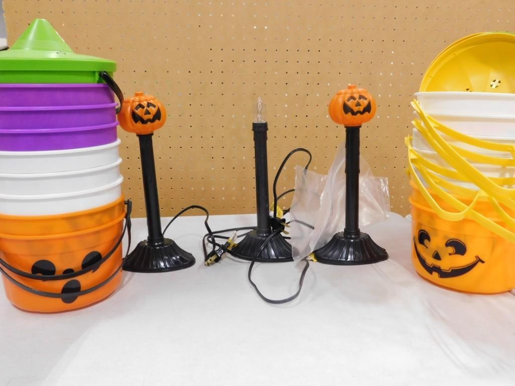 Halloween Jack o Lantern Lights and Pumpkin, Ghost, Etc Candy Pails or Buckets (1 of 11)