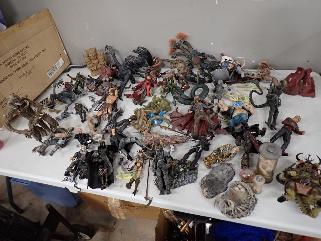 Large Lot of assorted Action Figures, Monsters, Etc. Includes MacFarlane Toys (1 of 16)