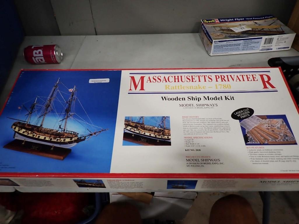 Massachusetts Privateer Wooden Ship Model Kit Model Shipways Rattlesnake 1780: Massachusetts Privateer Wooden Ship Model Kit Model Shipways Rattlesnake 1780